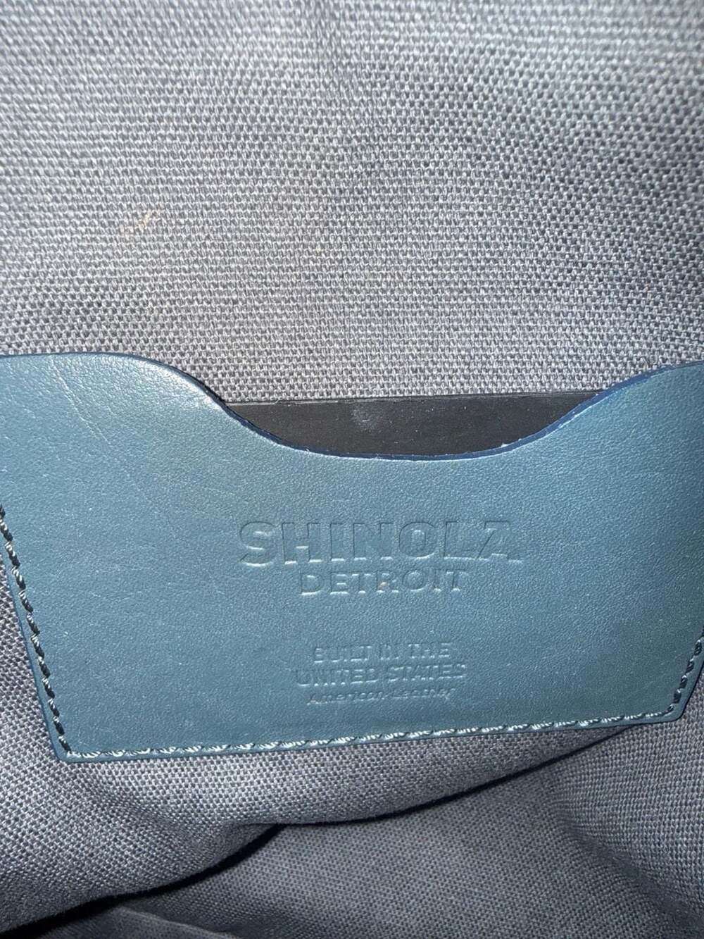 Shinola Mini Zip Backpack Slate Blue Leather Detroit Made $795 Retail - Picture 6 of 14
